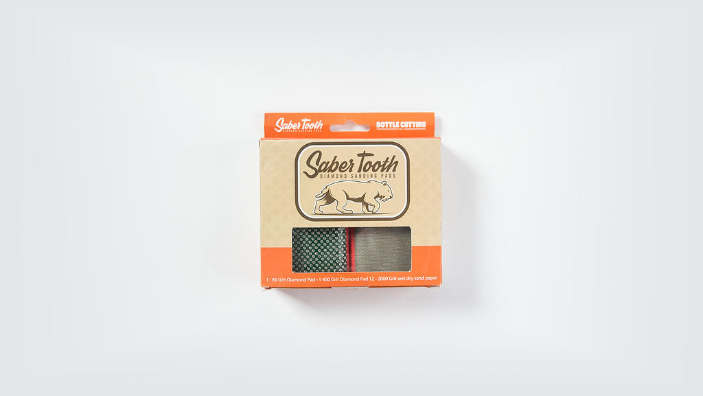 Saber Tooth Diamond Sanding Pad 60 Grit Single – Bottle Cutting Inc.